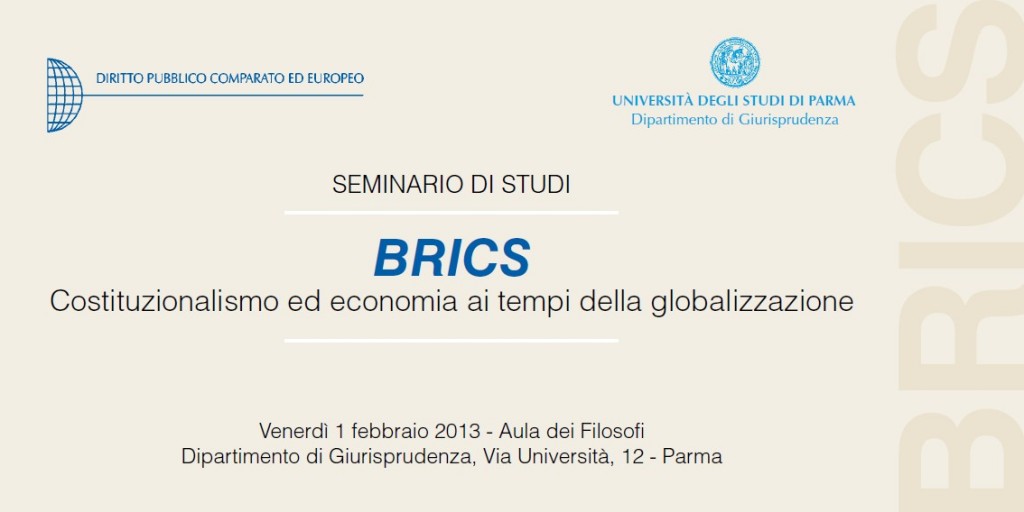 SEMINARIO DI STUDI - BRICS - Costituzionalismo ed economia ai tempi della globalizzazione